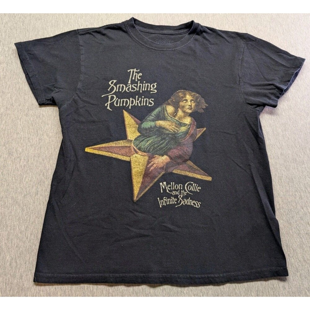 The Smashing Pumpkins Black Graphic Tee - Mellon Collie Design